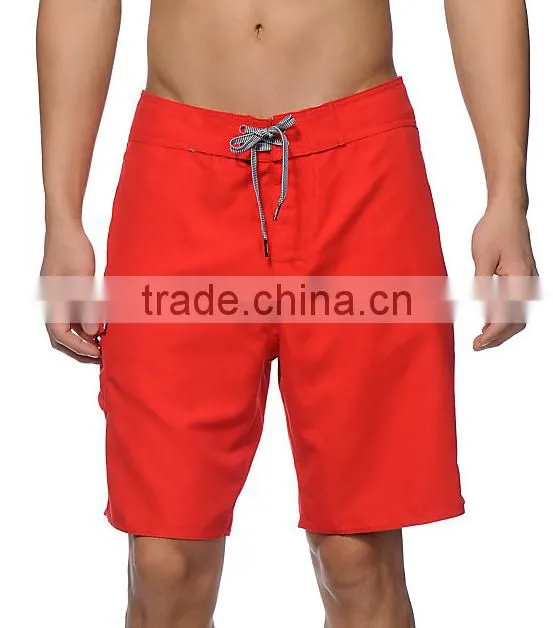 2016 fashion light weight custom waterproof side posckets surf shorts drawstring