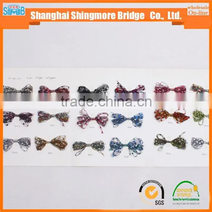 good quality nylon polyester blended ladder yarn fancy yarn for hand knitting with low price
