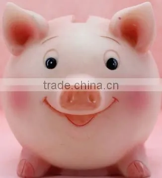 Cute Safe ABS Resin Pink Pig Saving Money Box in 2016 for children