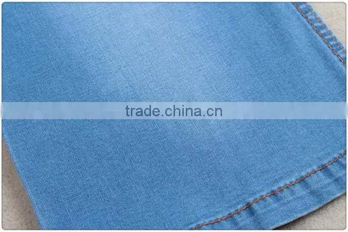 Dark blue big stretch denim fabric for woman jean