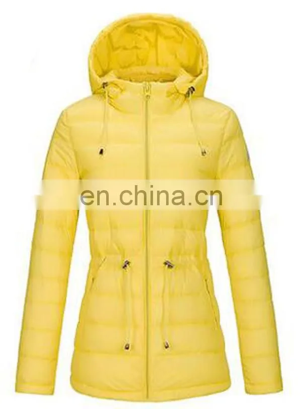 hooded woman winter down jacket for woman dress