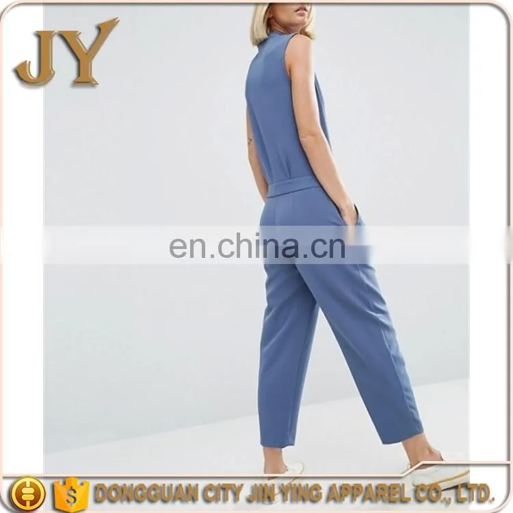 Latest design rompers for fashion women new color plain ladies jumpsuits
