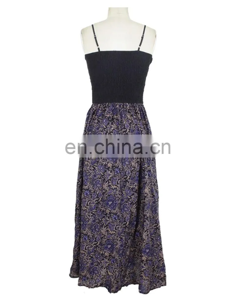 Jacquard Lace Spaghetti Strap Dress Lady Sexy Wear Evening Dress Party Wear