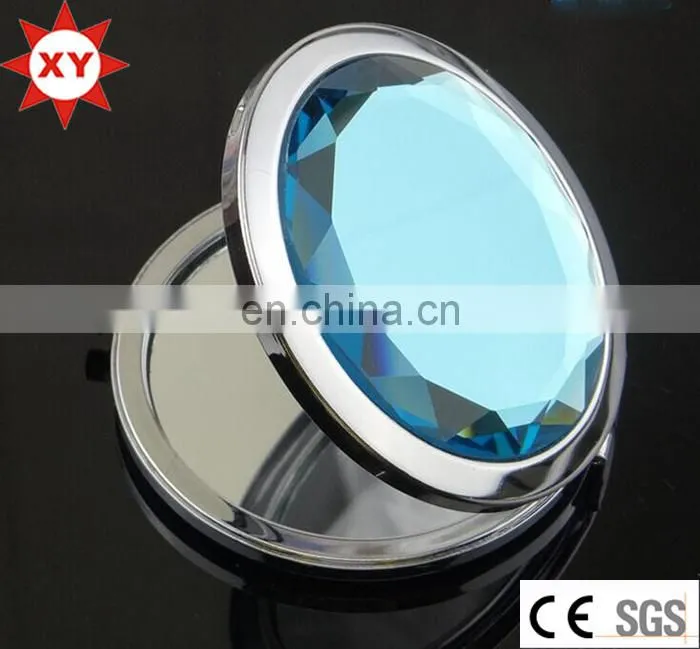 Custom bling rhinestone folding make-up mirror for gifts set