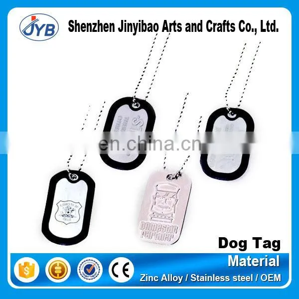 bone shaped aluminum dog tag with diamond