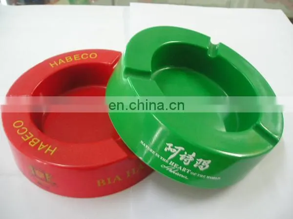 Pumpkim shape white color pocket plastic ashtray,car ashtray passed REACH