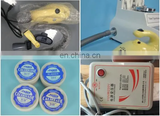 Factory price Taber Abrasion resistance Testing Machine/tester/ wear test equipment for leather rubber tire and glass