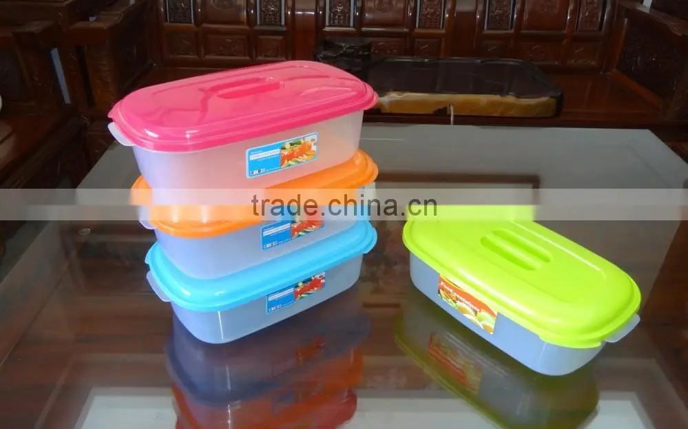 4L rectangular plastic food storage container, storage box