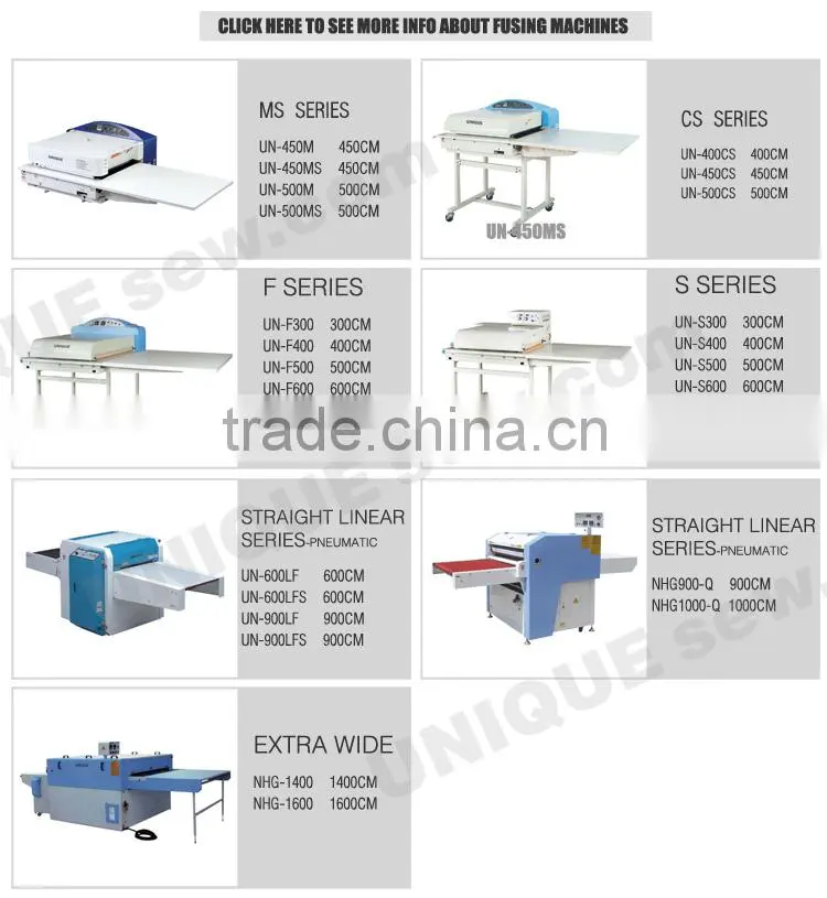 UN600MS WEIJIE continuous fusing machine