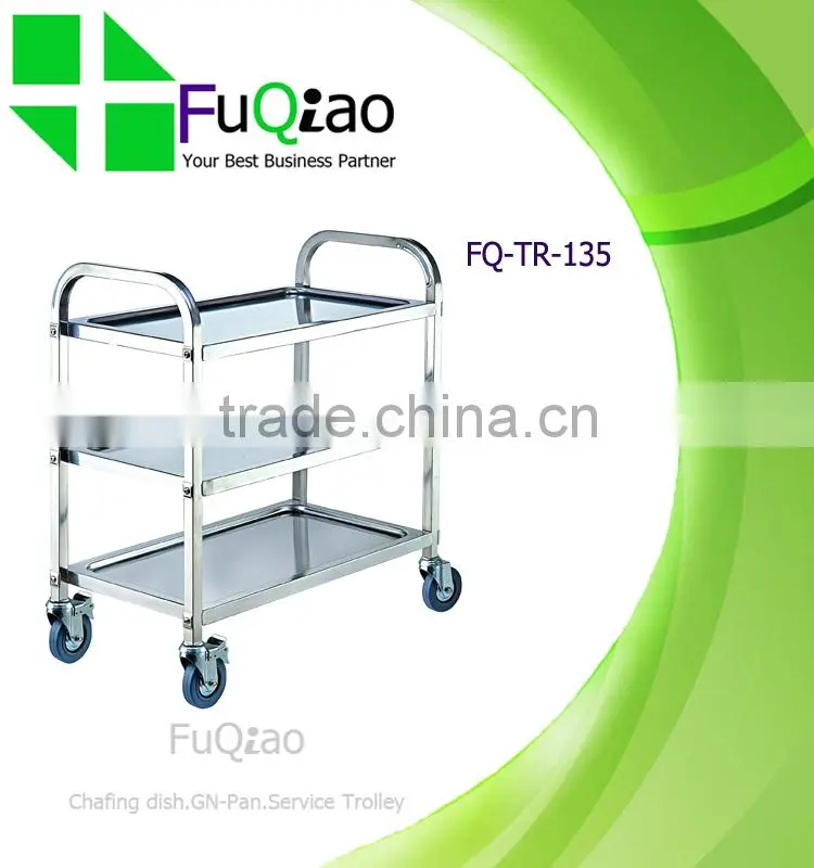 Types of Square Tube Stainless Steel Hotel Room Service Cart Service Trolley