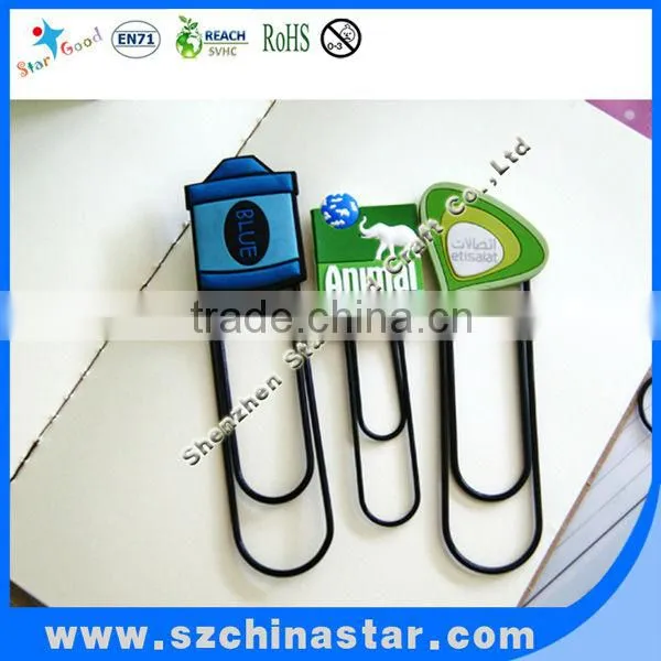 Fancy shapes PET coated paper clip in plastic box