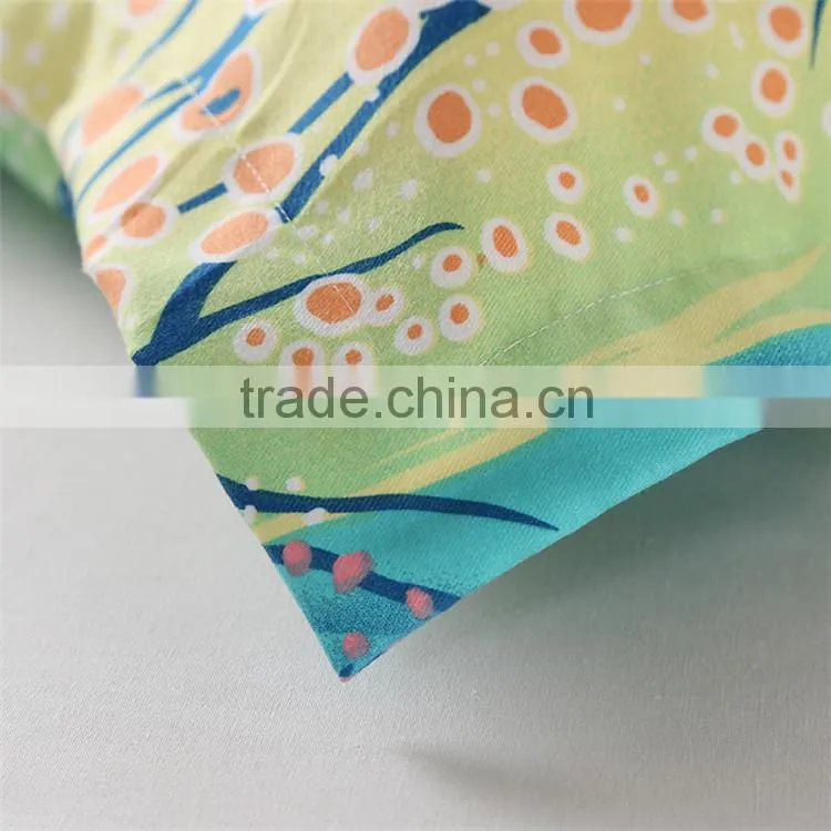 New fashion cartoon deisng green forest pattern comforter cover set 100 cotton quilt cover set 3d duvet cover set