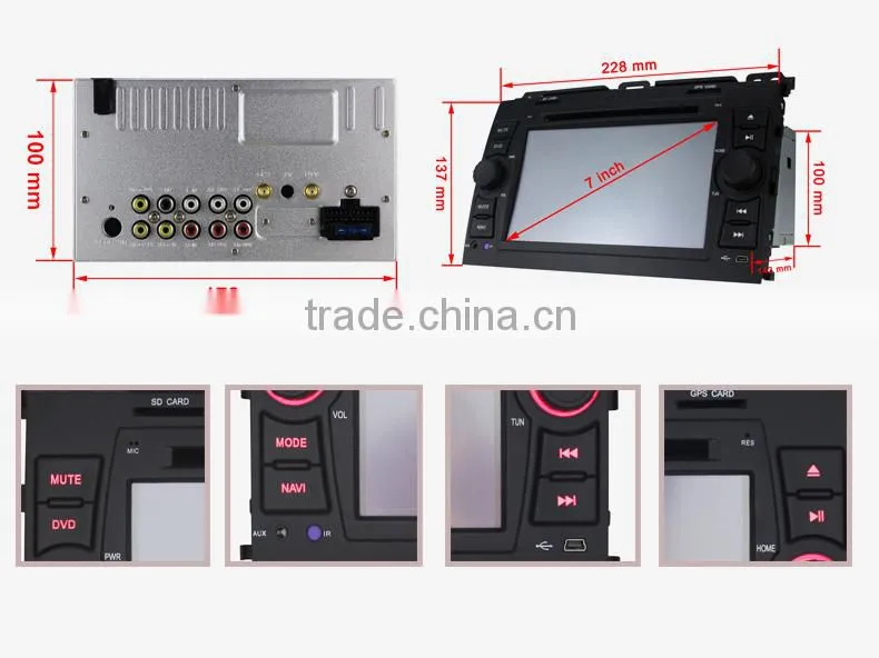 Double Din for TOYOTA PRADO Touch Screen Car DVD Car Stereo GPS 3G WIFI Bluetooth SWC RDS Phonebook AUX 1080P USB/SD MP3/MP4
