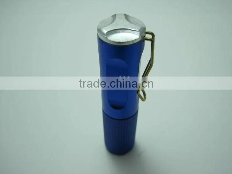 1 led high power aluminum mini flashlight pocket straw hat torchlight