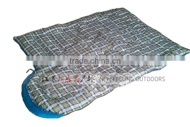 Rectangular Shape Flannel Nylon Camping Sleeping Bags