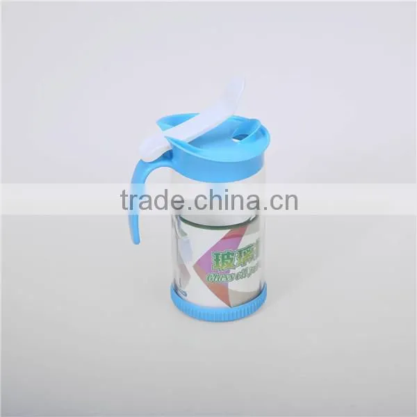 Retangular 650ml plastic cook oil bottle kitchen accessories