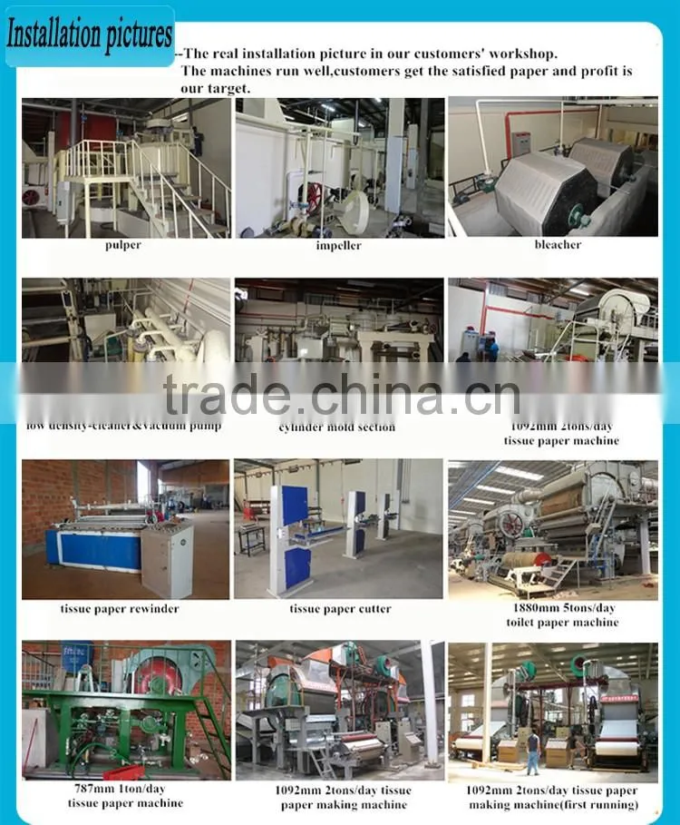 2016 fashion manufacturer's price 1092mm napkin paper making machine