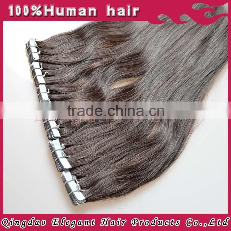 Wholesale indian Extensions Straight Human tape in Hair Weft