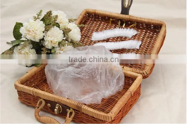 Disposable bath shower boffant hair cap