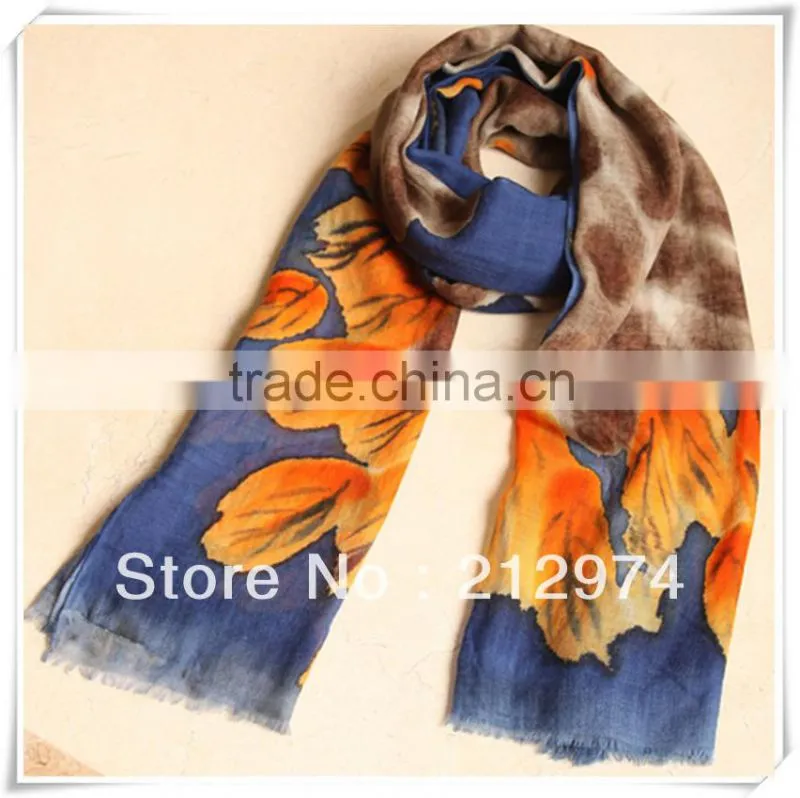 western style women cashmere silk scarf