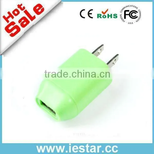 Universal wall socket usb charger 5v,1a