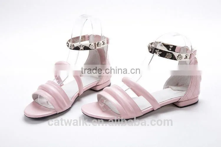 elegant style 2015 hot sale flat sandals women casual shoes latest design rubber shoes