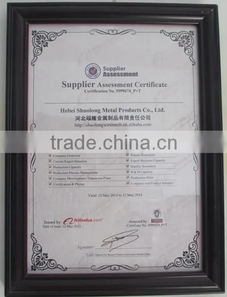 ISO Manufactory provide hand woven stainless steel mesh netting/stainless steel mesh rope netting