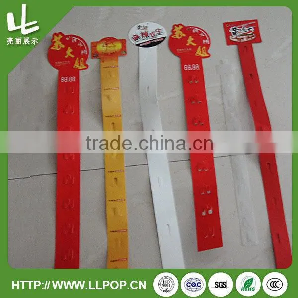 plastic hanging display clip strips for supermarket