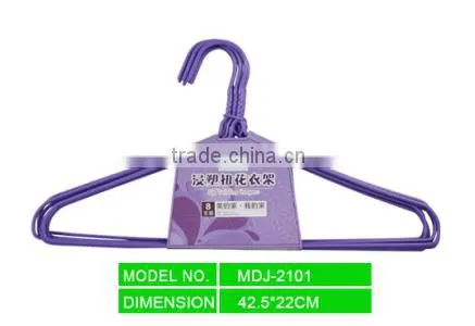 2016 New design coat hanger in pink and blue made in China