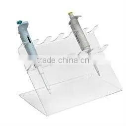 3-Place Clear Acrylic Pipettor Display Stand