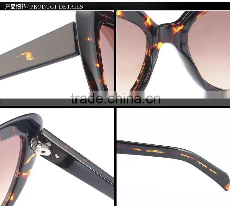 2015 Women Fashionable Cat Eye Sunglasses UV400 Polarized Sunglasses