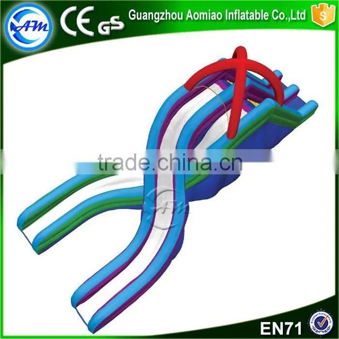 Popular amusement largest plastic inflatable water slide for kids and adults