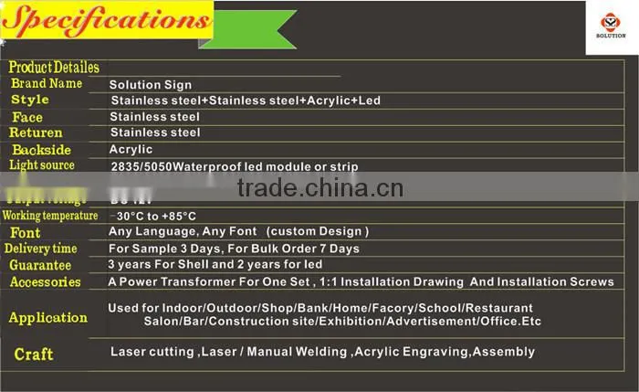 Customized high quality direct factory of metal vintage marquee lights