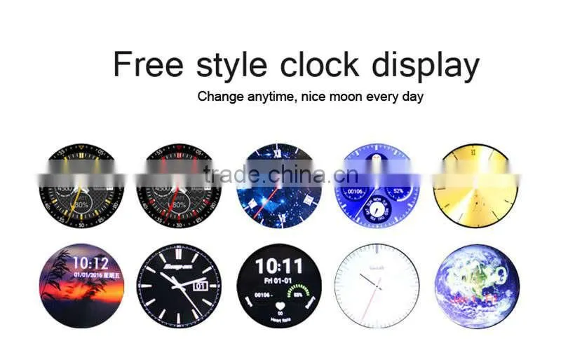 2016 New GSM 3G Quad Core Android 5.1 Smart Watch With 5.0 MP Camera GPS WiFi Bluetooth V4.0 Pedometer Heart Rate BB79