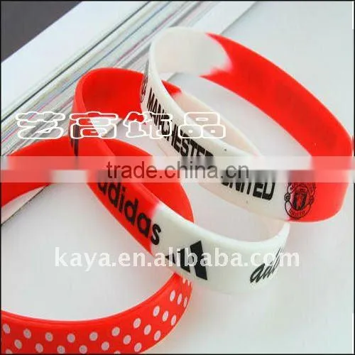 Eco-friendly custom giveaways silicon bracelet