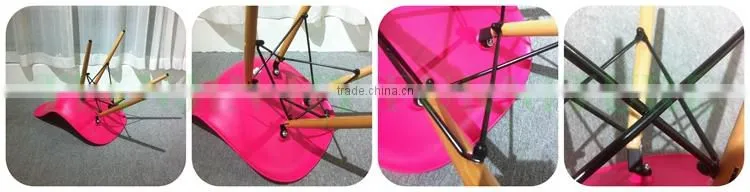 Cheap Replica EMES style wooden legs PP Plastic Chair with low price