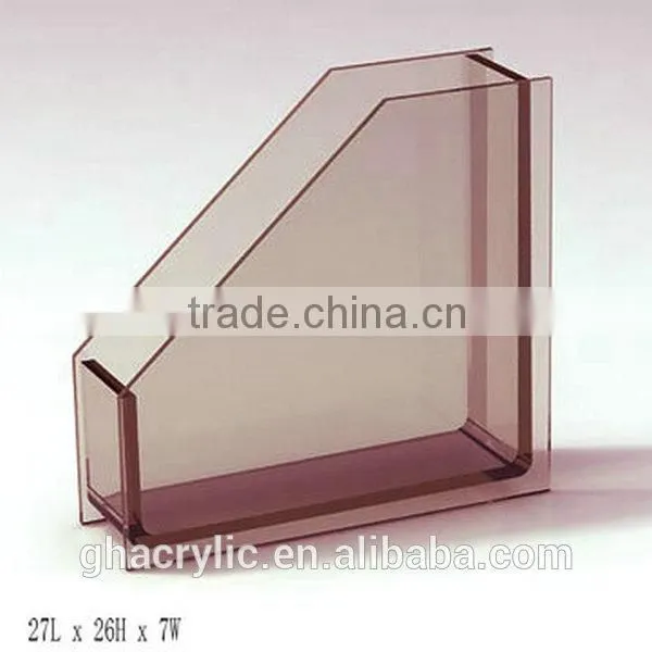 GH-RZ597 High-end and High grade custom promotion retail acrylic magazine rack,customized acrylic Magazine Rack