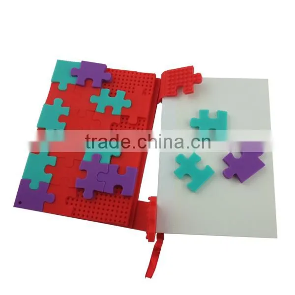 Silicone Notepad,Gummy Notebook Cover,Blocks Silicone Notepad