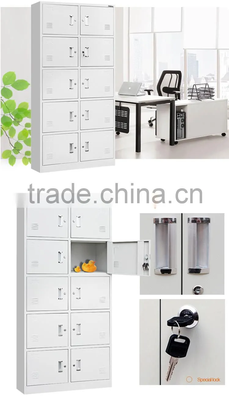 Luoyang shengwei 10 doors steel almirah locker cheap locker