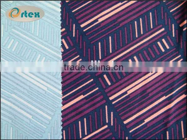 92 polyester 8 spandex printed knitting fabric