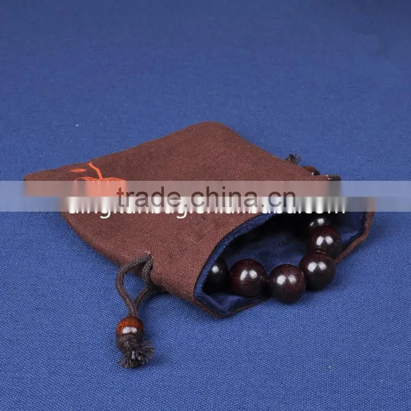 factory good quality small jewelry drawstring bag, gift bag, jewelry pouch with logo in custom