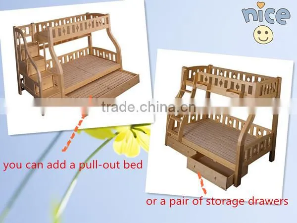 modern twin over full wood bunk bed kids cars bunk beds SP-C203