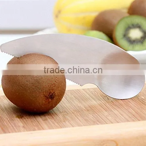 2 in 1 Stainless Stee Kiwi Peeler Fruit Knife Kiwi Parer