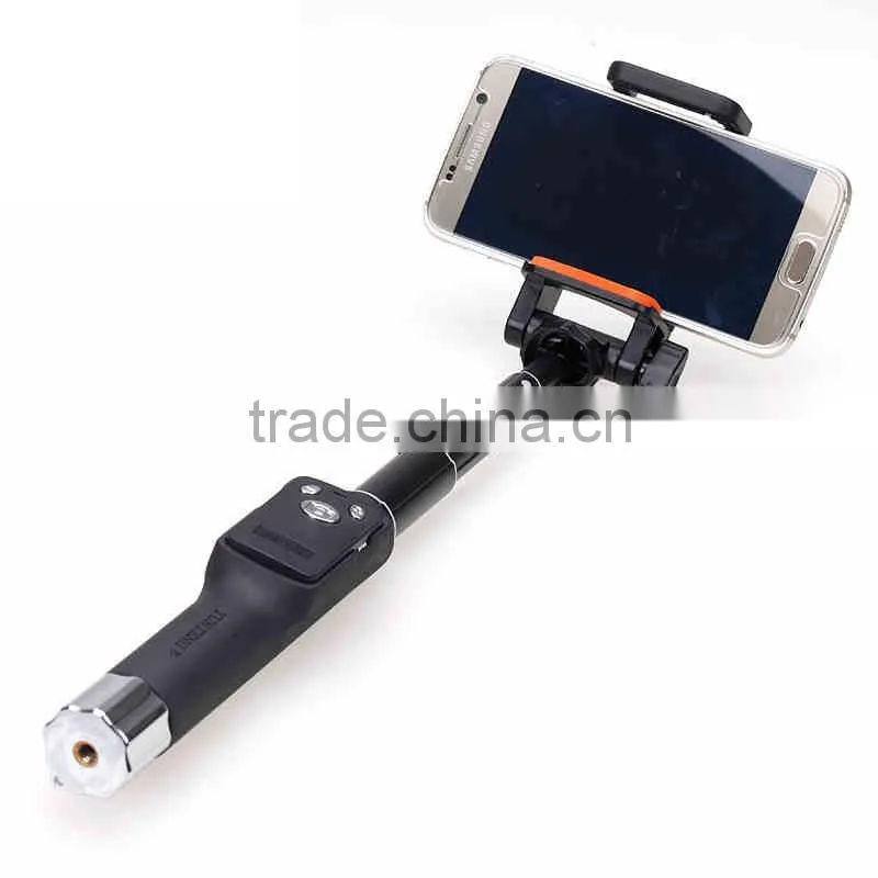 New wholesale monopod selfie stick with bluetooth shutter button YT888