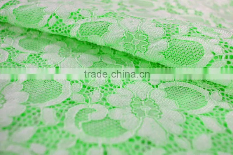 2015 Popular Polyester Mesh Lace Fabric Design For Ladies DSN477