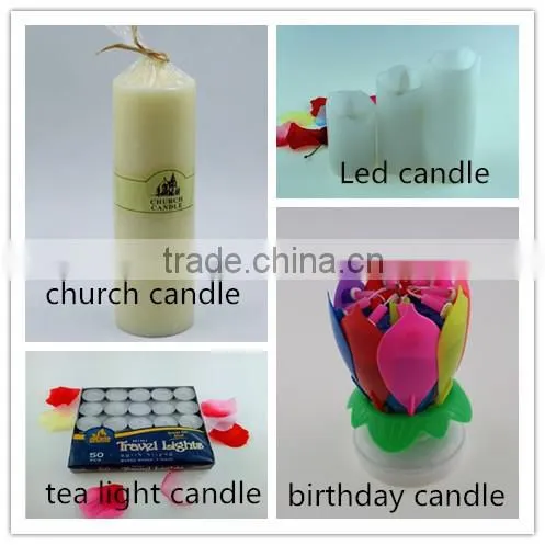 factory selling good quality household lighting white pillar candle
