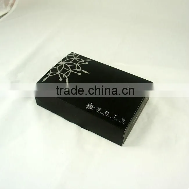 High quality black folded box