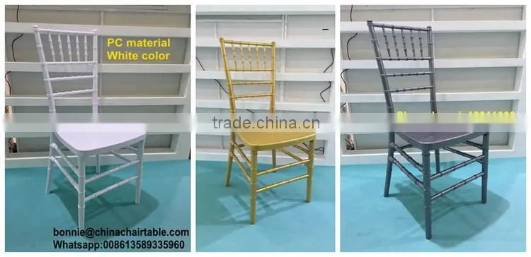 Top Quality And Good Appearance PC Resin Chiavari Chair