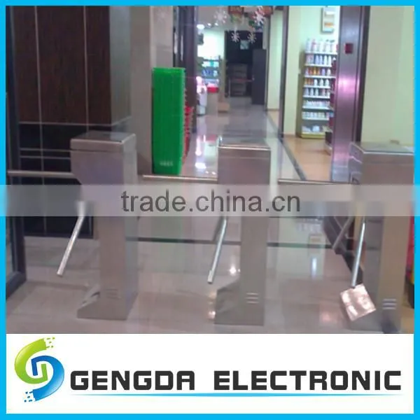 high reaction speed access control barrier gate waist height vertical tripod turnstile mechanism