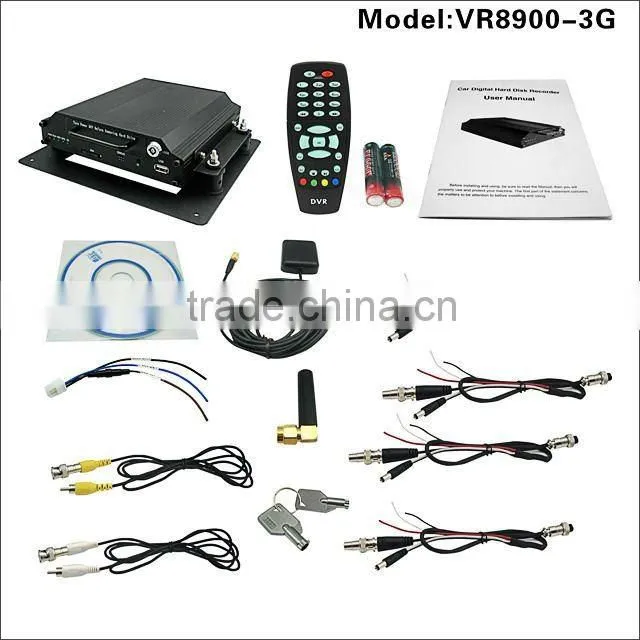 4CH D1 GPS, 3G HDD bus DVR